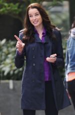 RACHEL NICOLS on the Set of Continuum in Vancouver 04/21/2015