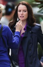 RACHEL NICOLS on the Set of Continuum in Vancouver 04/21/2015