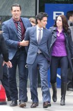RACHEL NICOLS on the Set of Continuum in Vancouver 04/21/2015