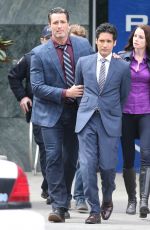 RACHEL NICOLS on the Set of Continuum in Vancouver 04/21/2015