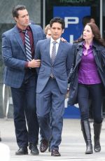 RACHEL NICOLS on the Set of Continuum in Vancouver 04/21/2015