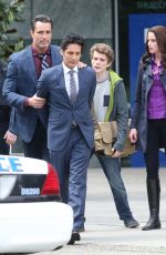 RACHEL NICOLS on the Set of Continuum in Vancouver 04/21/2015