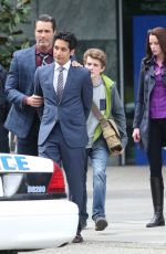 RACHEL NICOLS on the Set of Continuum in Vancouver 04/21/2015
