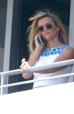 REESE WITHERSPOON at a Hotel Balcony in Miami 04/20/2015