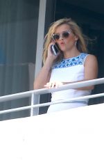 REESE WITHERSPOON at a Hotel Balcony in Miami 04/20/2015