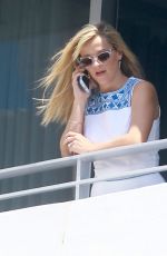 REESE WITHERSPOON at a Hotel Balcony in Miami 04/20/2015
