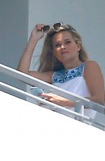 REESE WITHERSPOON at a Hotel Balcony in Miami 04/20/2015