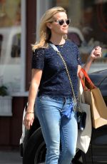 REESE WITHERSPOON in Jeans Out Shopping in Brentwood 04/30/2015