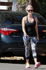 REESE WITHERSPOON in Tights Out and About in Pacific Palisades 04/28/2015