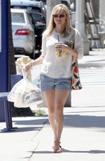 REESE WITHERSPOON inShorts Out Shopping in Beverly Hills 04/18/2015