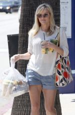 REESE WITHERSPOON inShorts Out Shopping in Beverly Hills 04/18/2015