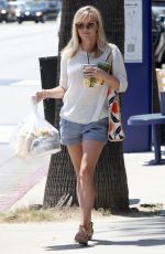 REESE WITHERSPOON inShorts Out Shopping in Beverly Hills 04/18/2015