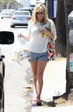 REESE WITHERSPOON inShorts Out Shopping in Beverly Hills 04/18/2015