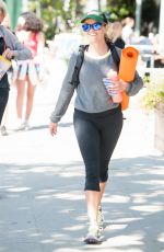 REESE WITHERSPOON Leaves a Hym in Brentwood