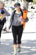 REESE WITHERSPOON Leaves a Hym in Brentwood