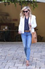 REESE WITHERSPOON Leaves Her New House in Pacific Palisades