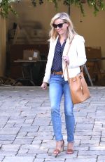 REESE WITHERSPOON Leaves Her New House in Pacific Palisades