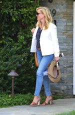 REESE WITHERSPOON Leaves Her New House in Pacific Palisades