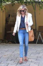 REESE WITHERSPOON Leaves Her New House in Pacific Palisades