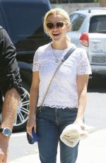 REESE WITHERSPOON Out for Lunch with Friends in Santa Monica