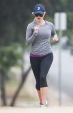 REESE WITHERSPOON Out Jogging in Brentwood