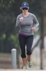 REESE WITHERSPOON Out Jogging in Brentwood