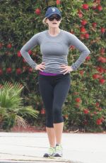 REESE WITHERSPOON Out Jogging in Brentwood