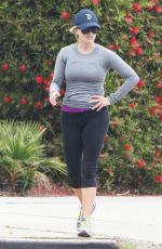 REESE WITHERSPOON Out Jogging in Brentwood