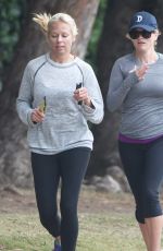 REESE WITHERSPOON Out Jogging in Brentwood