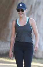 REESE WITHERSPOON Out Walking in Brentwood  04/29/2015