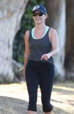 REESE WITHERSPOON Out Walking in Brentwood  04/29/2015