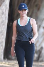REESE WITHERSPOON Out Walking in Brentwood  04/29/2015