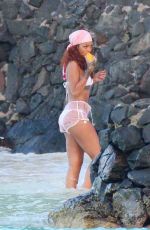 RIHANNA in Bikini at a Boat in Honolulu