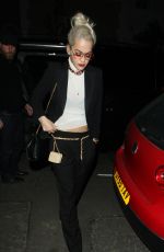RITA ORA Arrives at Groucho Club in London 04/23/2015