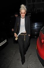 RITA ORA Arrives at Groucho Club in London 04/23/2015