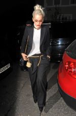 RITA ORA Arrives at Groucho Club in London 04/23/2015