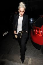 RITA ORA Arrives at Groucho Club in London 04/23/2015
