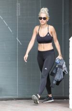 RITA ORA in Tights at LAX Airport in Los Angeles