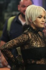 RITA ORA on the Set of Good Morning America in New York 04/20/2015