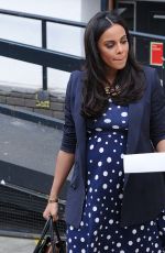 ROCHELLE HUMES Heading to a Spa in London