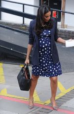 ROCHELLE HUMES Heading to a Spa in London