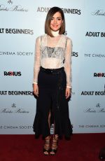 ROSE BYRNE at Adult Beginners Premiere in New York