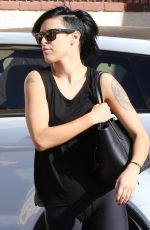 RUMER WILLIS Arrives at Dancing with the Stars Rehearsals in Hollywood