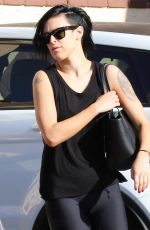 RUMER WILLIS Arrives at Dancing with the Stars Rehearsals in Hollywood