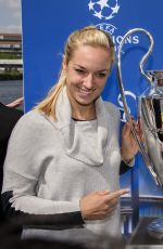 SABINE LISICKI at UEFA Champions League Trophy Tour in Berlin