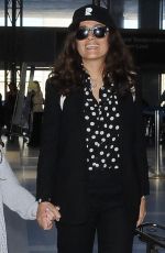 SALMA HAYEK at Los Angeles International Airport 04/18/2015
