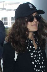 SALMA HAYEK at Los Angeles International Airport 04/18/2015