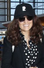 SALMA HAYEK at Los Angeles International Airport 04/18/2015