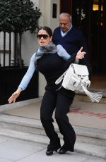 SALMA HAYEK Leaves a London Clothing Store 04/22/2015