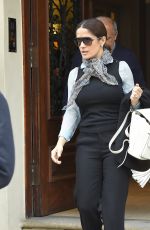 SALMA HAYEK Leaves a London Clothing Store 04/22/2015
